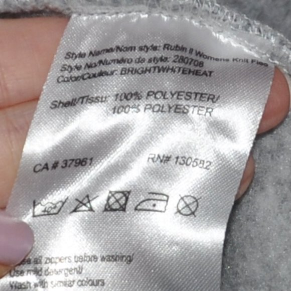 McKinley Rubin ll Grey Knit Fleece Full-Zip Jacket M - Picture 7 of 8